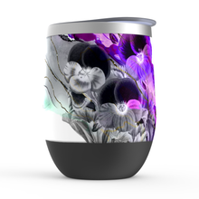 Load image into Gallery viewer, Purple Flower Watercolor Stemless Wine Tumblers
