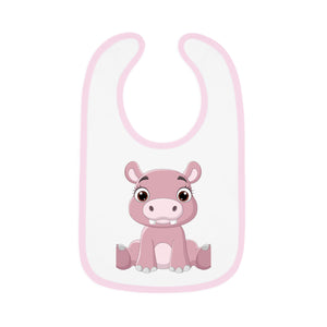 Baby Contrast Trim Jersey Bib